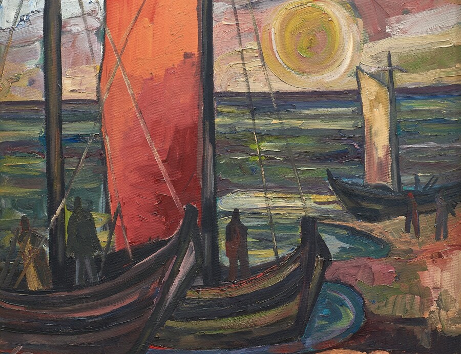 Gustav Burdensky "Das rote Segel"