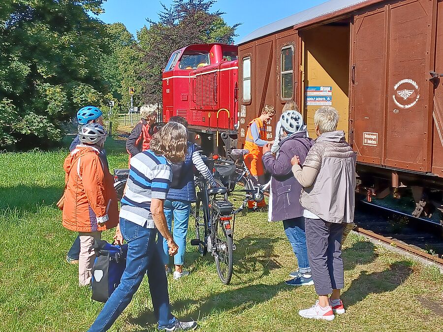 Fahrrad-Verladung in Drangstedt