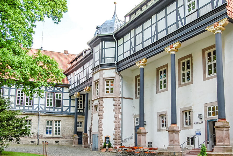 Außenansicht Schloss Herzberg am Harz