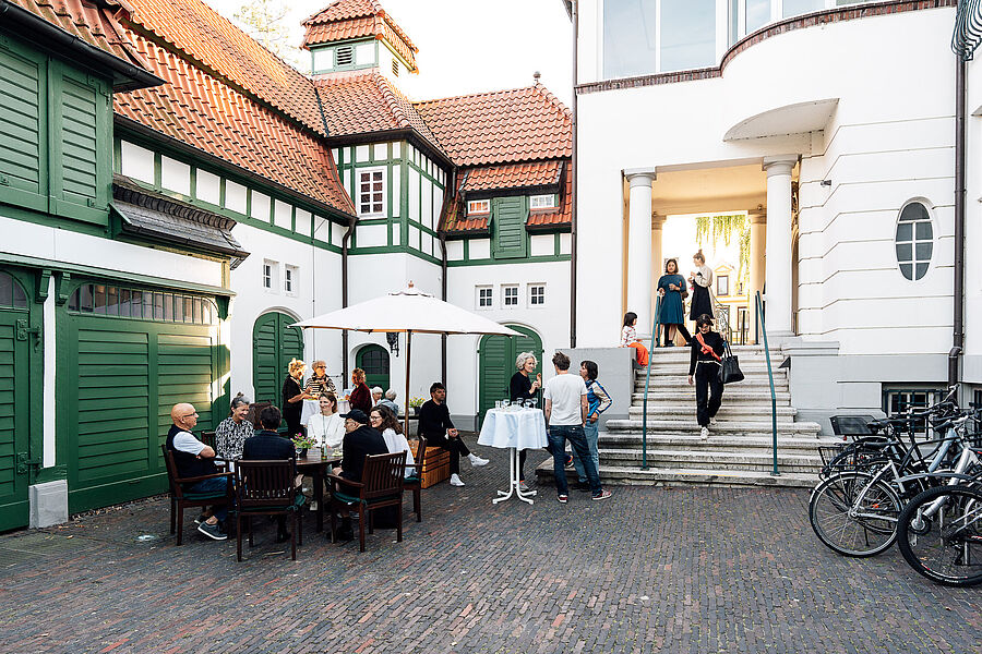 Blick in den Innenhof Haus Coburg