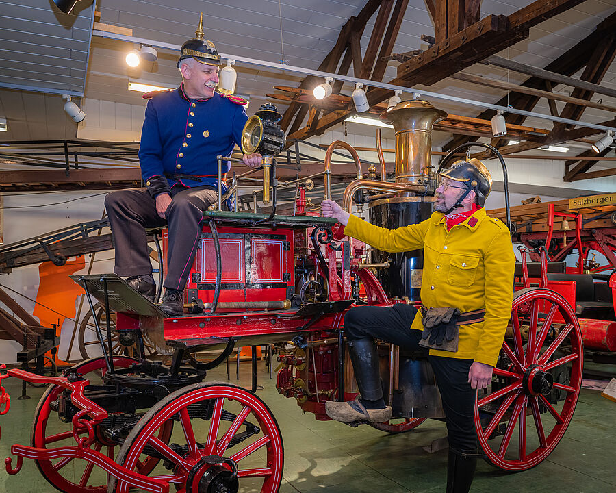 Dampfspritze im Feuerwehrmuseum Salzbergen