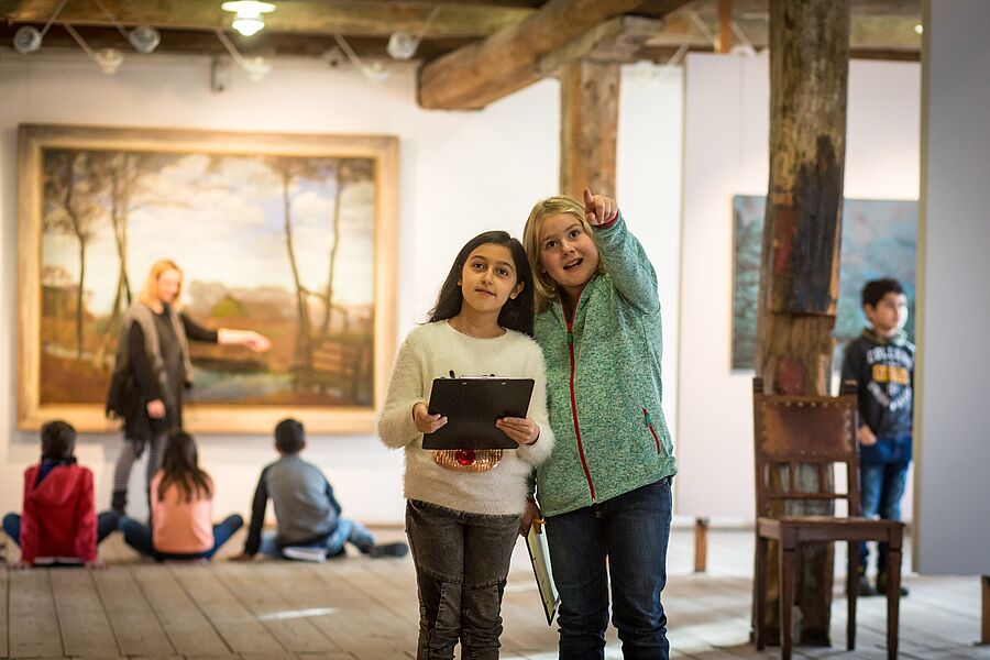 Kinder im Overbeck-Museum