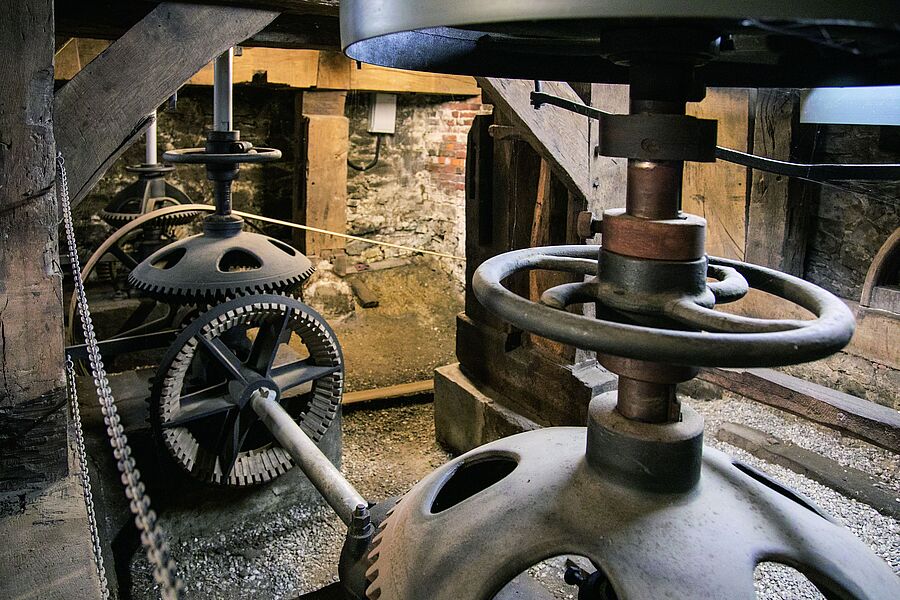 Mühlentechnik im Dorfmuseum Venner Mühle
