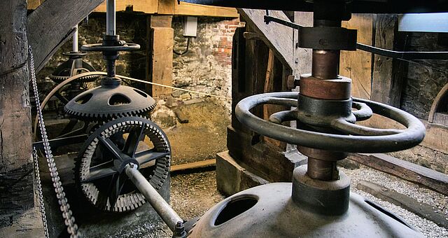 Mühlentechnik im Dorfmuseum Venner Mühle
