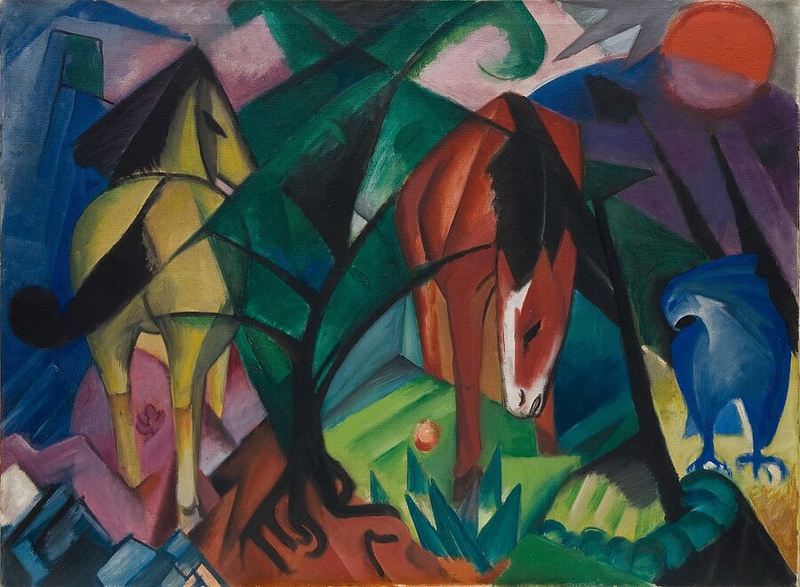 Franz Marc, Pferde und Adler - Sprengel Museum Hannover