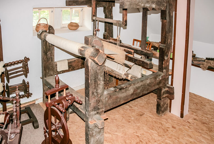 Ein Webstuhl im Handwerks- und Landwirtschaftsmuseum