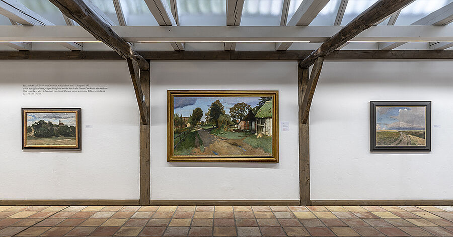 Die Worpsweder Dorfstrasse im Otto-Modersohn-Museum 