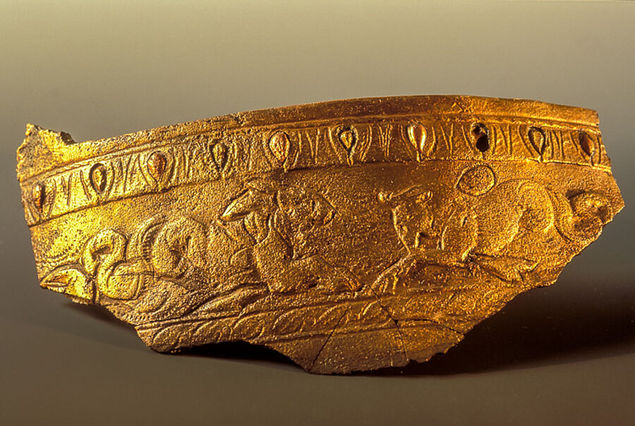 Fragment eines Hemmoorer Eimers aus Bronze, 3. Jh. nach Christus - Historisches Museum Bremerhaven