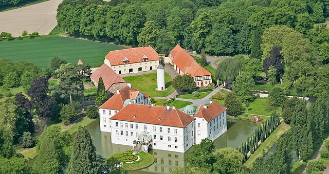 Luftaufnahme Schloss Hünnefeld