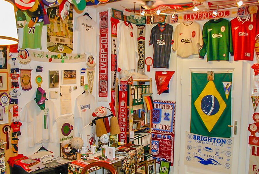 Ausstellungsräume des Fußballmuseums Springe