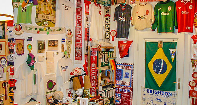 Ausstellungsräume des Fußballmuseums Springe