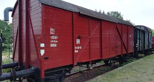 Güterwagen im Eisenbahnmuseum Vienenburg