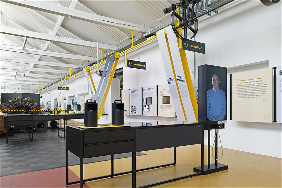 Innenansichtz des Fabrikmuseums - Nordwolle Museum
