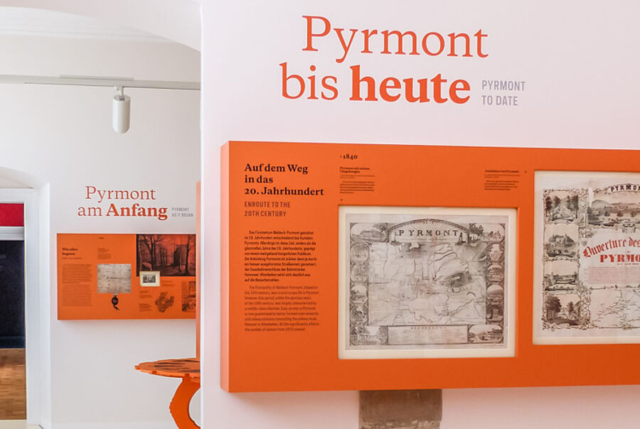 Ausstellungsobjekt zu Pyrmonts Geschichte