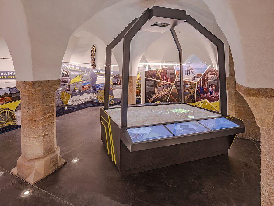 Medienstation 3D Modell im Welterbezentrum in Goslar