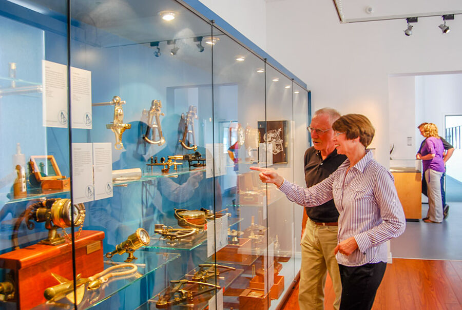 Blick in die Ausstellung des  Schifffahrtsmuseums Unterweser