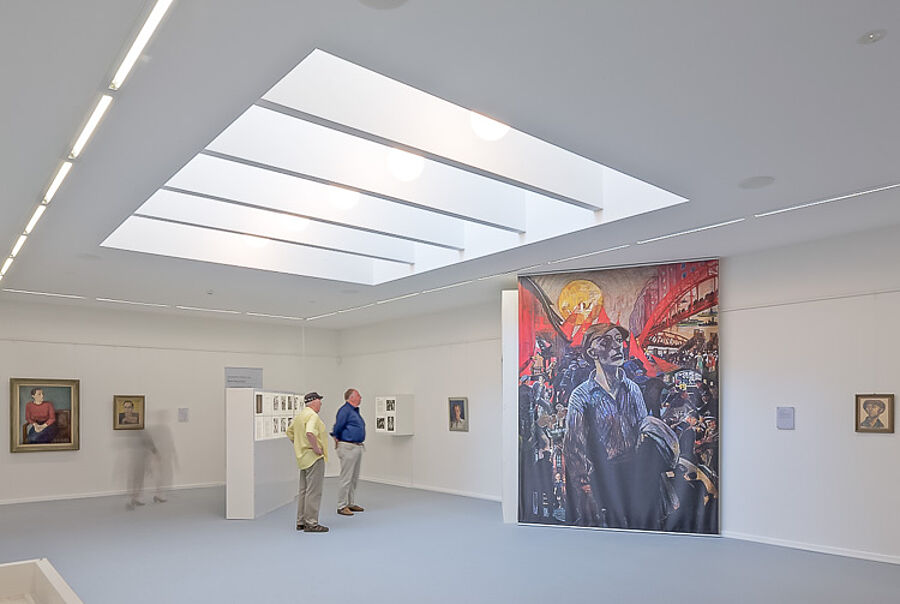 Worpsweder Kunsthalle Netzel, Blick in die Ausstellungsräume
