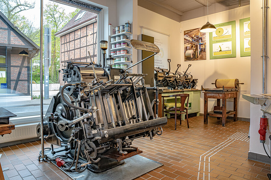 Foto einer Druckmaschine