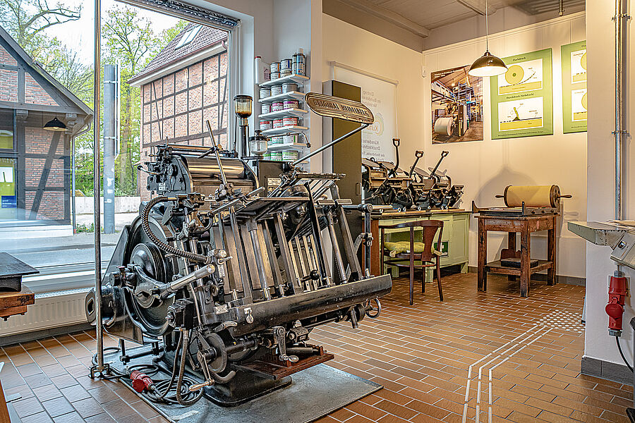 Foto einer Druckmaschine