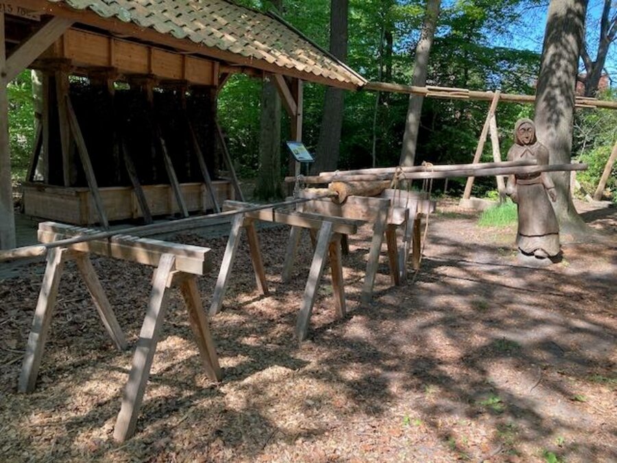 Blick auf das Außengelände 