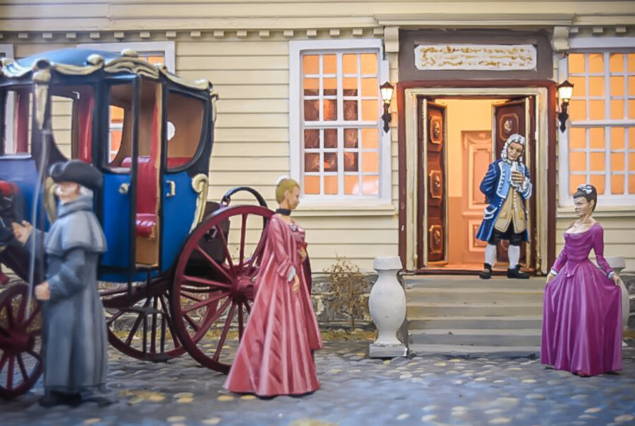 Der Hausherr empfängt seine Gäste im Domherrenhaus