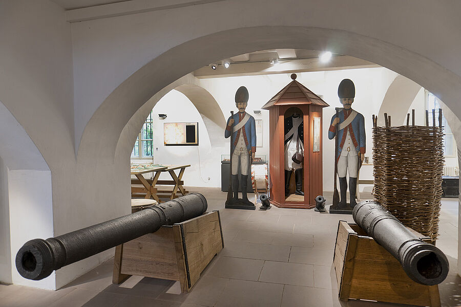 Blick in den Ausstellungsbereich "Festungswelt" im Museum im Zeughaus