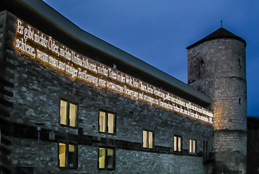Museumsansicht mit Beginenturm von der Leine aus gesehen