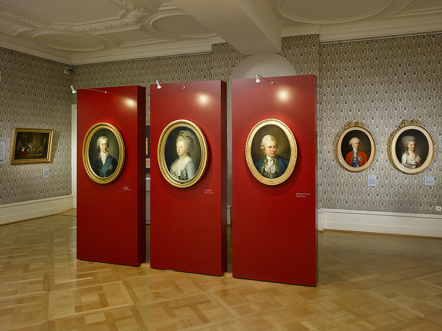 Raum der dänischen Königin Caroline Mathilde im Residenzmuseum im Celler Schloss