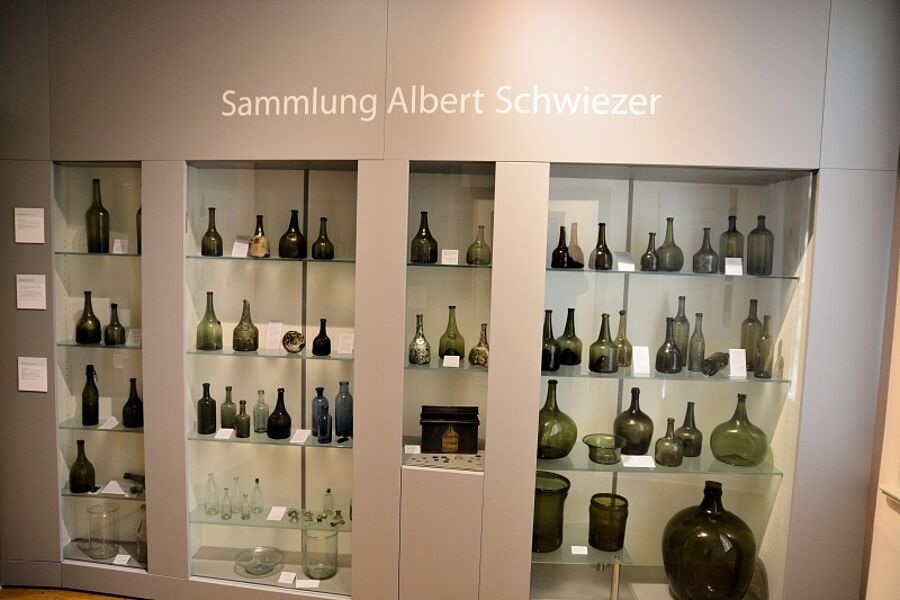 Glassammlung im Museum Bad Münder im Wettbergschen Adelshof