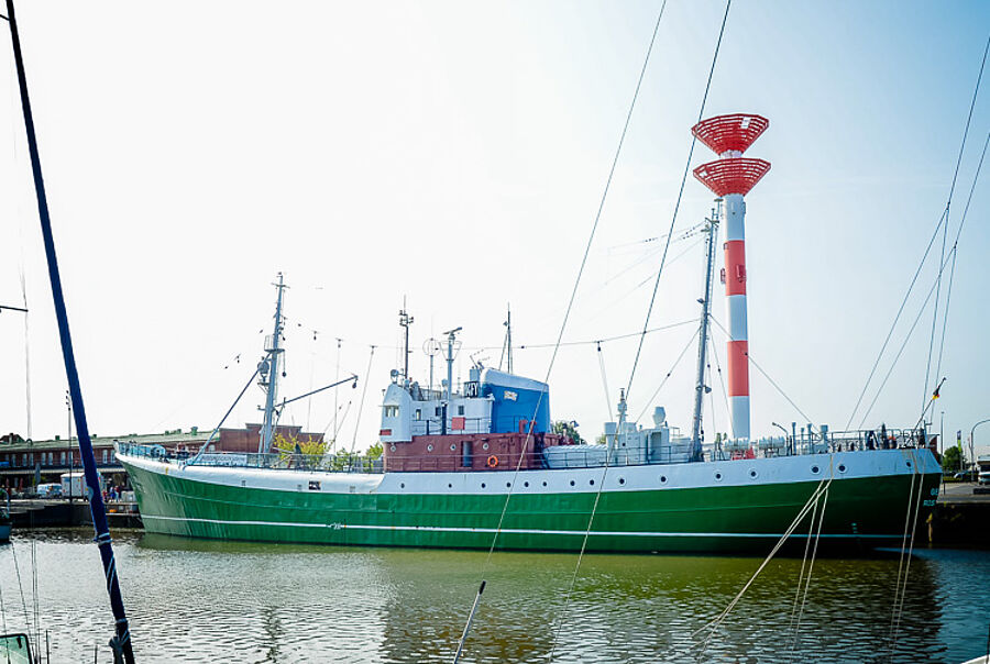 Das Museumsschiff FMS "GERA" im Schaufenster Fischereihafen