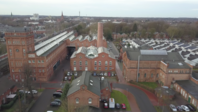Luftaufnahme des Nordwestdeutschen Museums für IndustrieKultur Delmenhorst