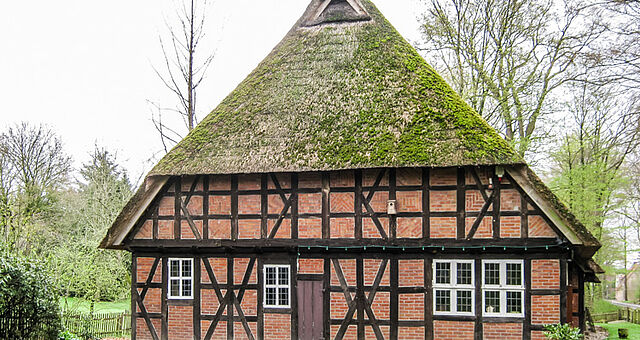 Außenansicht Niedersächsisches Zweiständerhaus/Rauchhaus