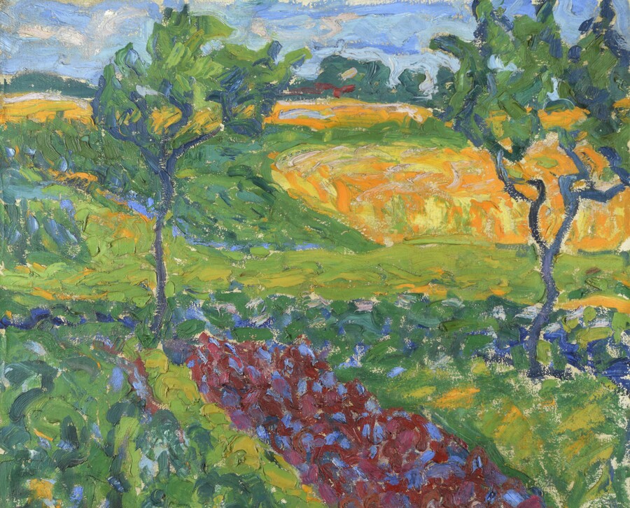 Erich Heckel Dangaster Landschaft 1908 Landesmuseum Kunst Kultur Oldenburg Nachlass Erich Heckel Hemmenhofen
