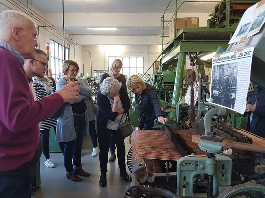 Maschinenvorführung in der Museumsfabrik Nordhorn