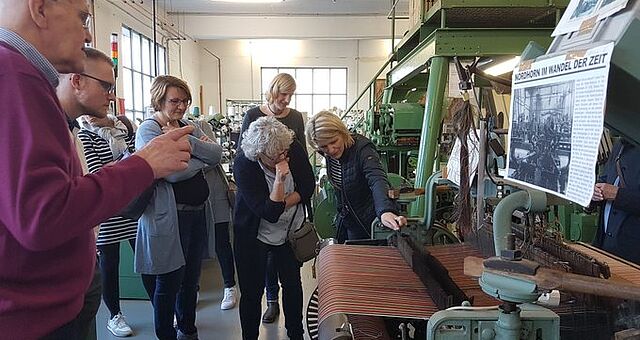 Maschinenvorführung in der Museumsfabrik Nordhorn