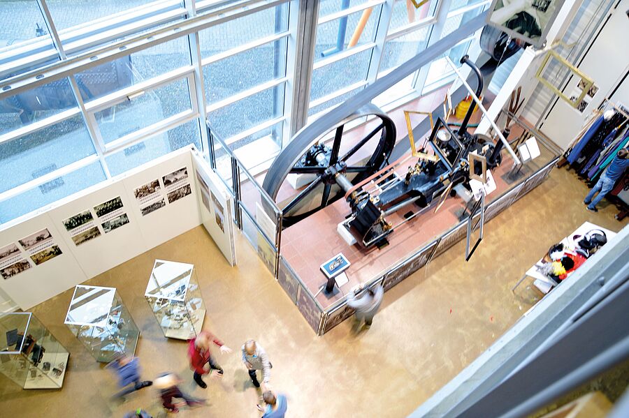 Dampfmaschine im Industrie Museum Lohne