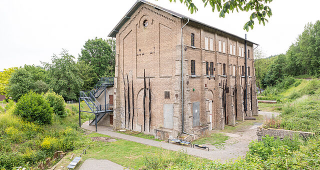 Außenansicht der Gedenkstätte Augustaschacht, dem ehemaligen Arbeitserziehungslager Ohrbeck