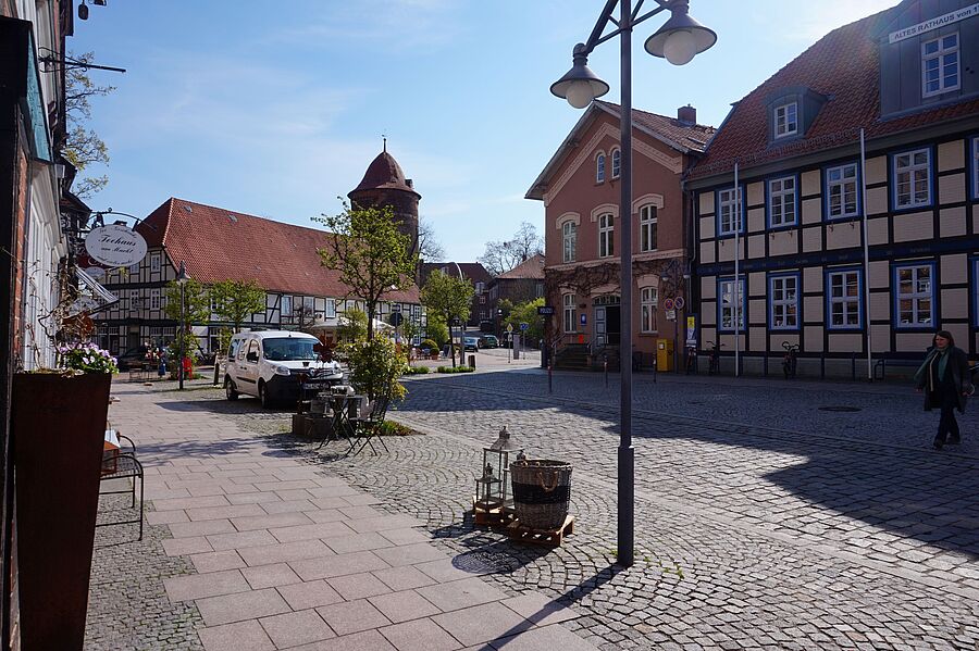 Ansicht Waldemarturm vom Marktplatz Dannenberg aus