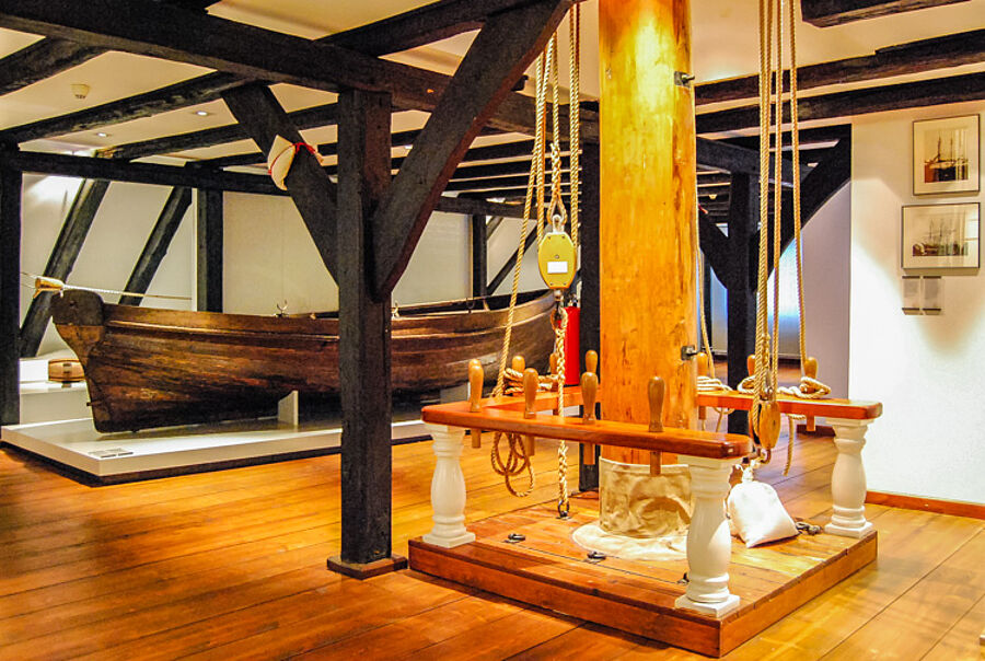 Ausstellungsbereich Holzschiff im Haus Elsfleth