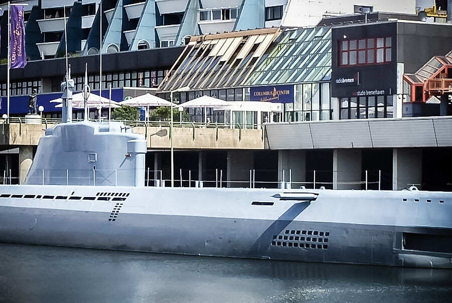 Außenansicht des Technikmuseum U-Boot Wilhelm Bauer