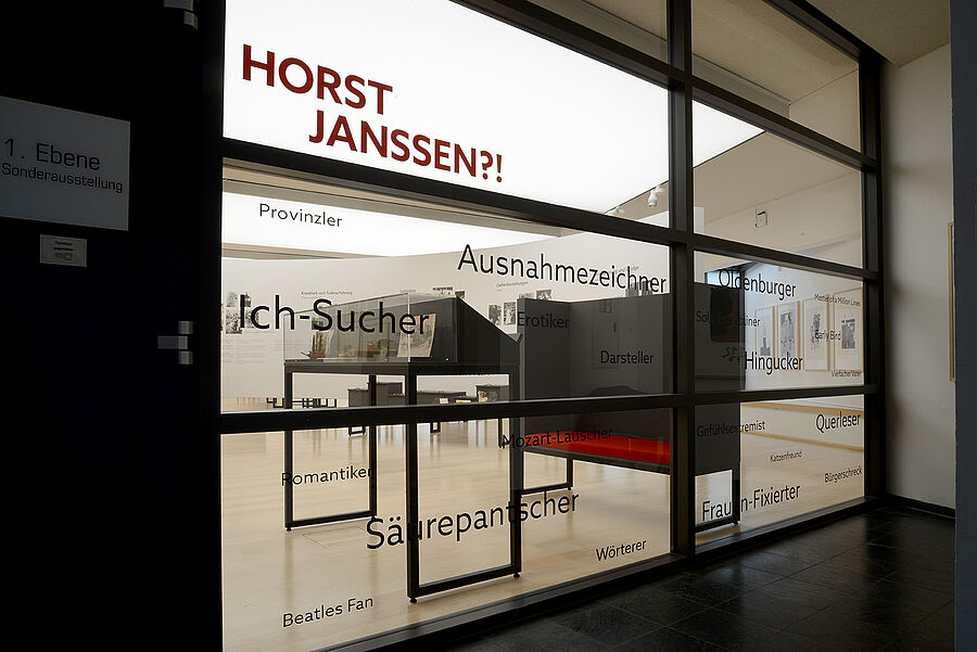 Blick in die Dauerausstellung des Horst-Janssen-Museums