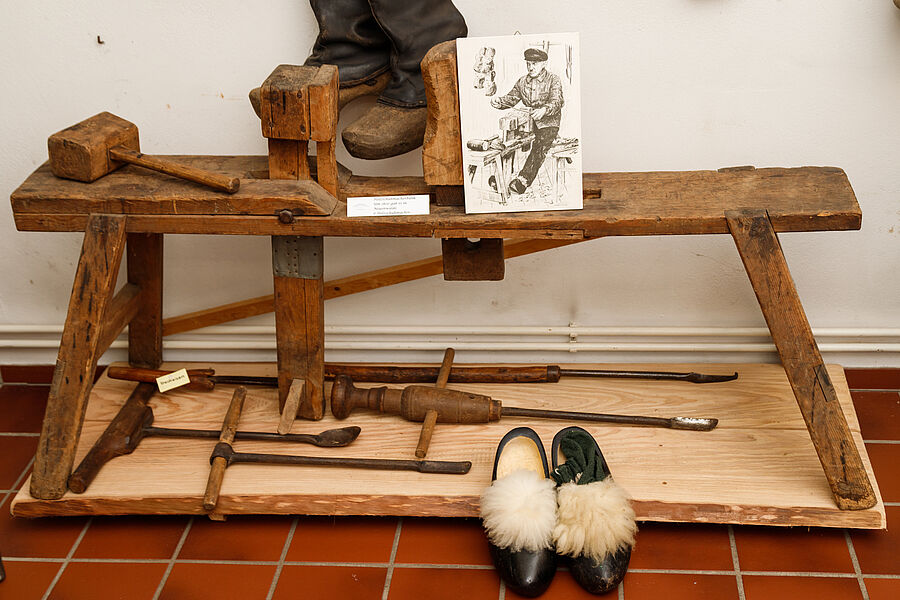 Holzschuhe im Heimatmuseum Neuenwalde