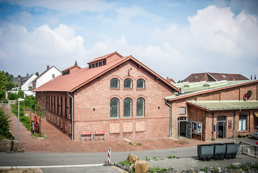 Außenansicht des Besucherbergwerkes Klosterstollen