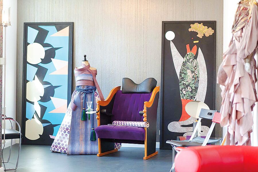 Blick in die Ausstellung wandliebe Tapetenmuseum Celle