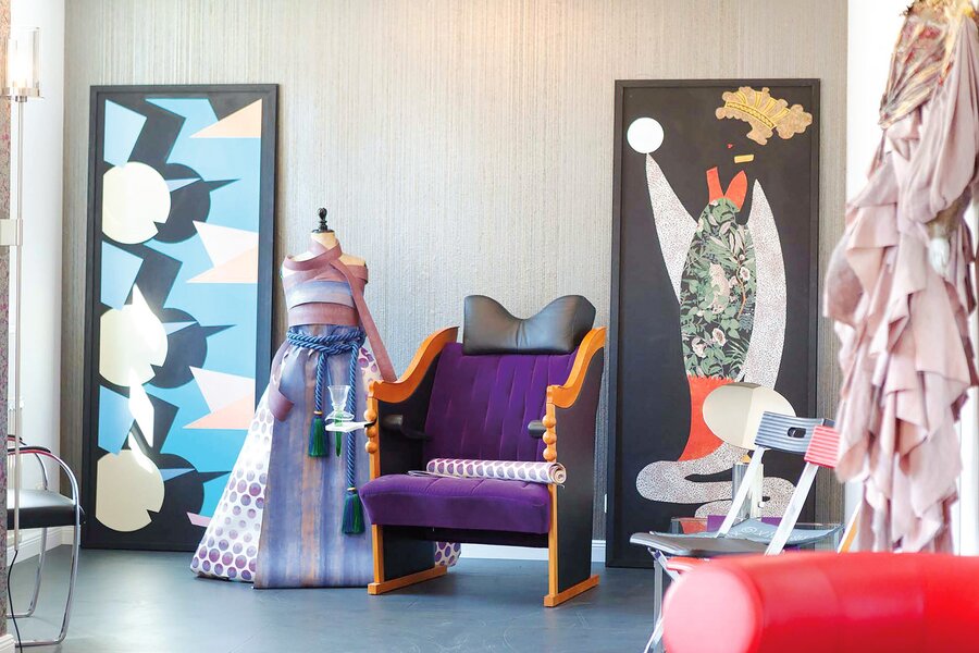 Blick in die Ausstellung wandliebe Tapetenmuseum Celle