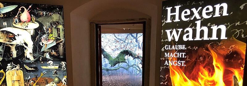 Blick in die Ausstellung "Hexenwahn", Foto: Die Eulenburg - Museum Rinteln Blick in die Ausstellung "Hexenwahn"