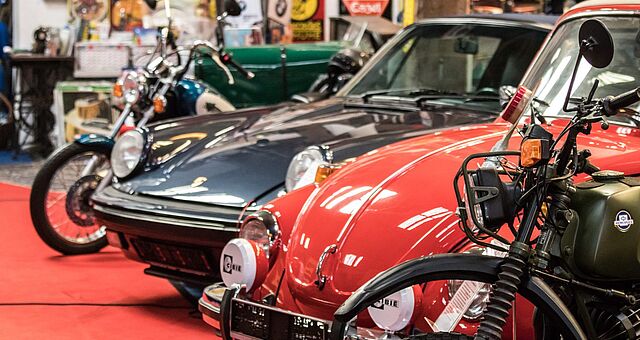 Blick in die Ausstellung des Automobil- und Spielzeugmuseums