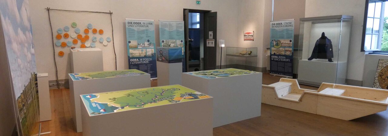 Blick in die Ausstellung "Die Oder. Unser Fluss!"