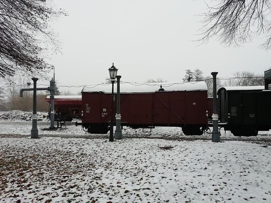 Güterwagen im Eisenbahnmuseum Vienenburg