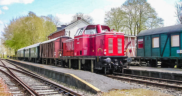 Museumszug im Bahnhof Bad Bederkesa